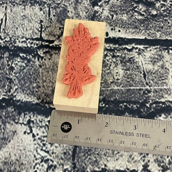 PSX Rubber Stamp Just A Note F-2105 E-510 Phrase Wood Mounted - Picture 9 of 9